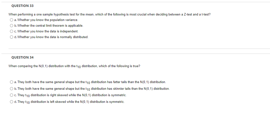 mean, which of the following is most crucial when deciding between a