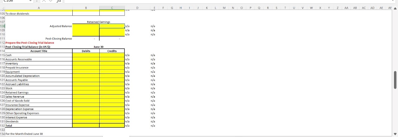 Cash Accumulated Depreciation Depreciation Experse Cost of Goods Sold Beginning Balanon Depreciation