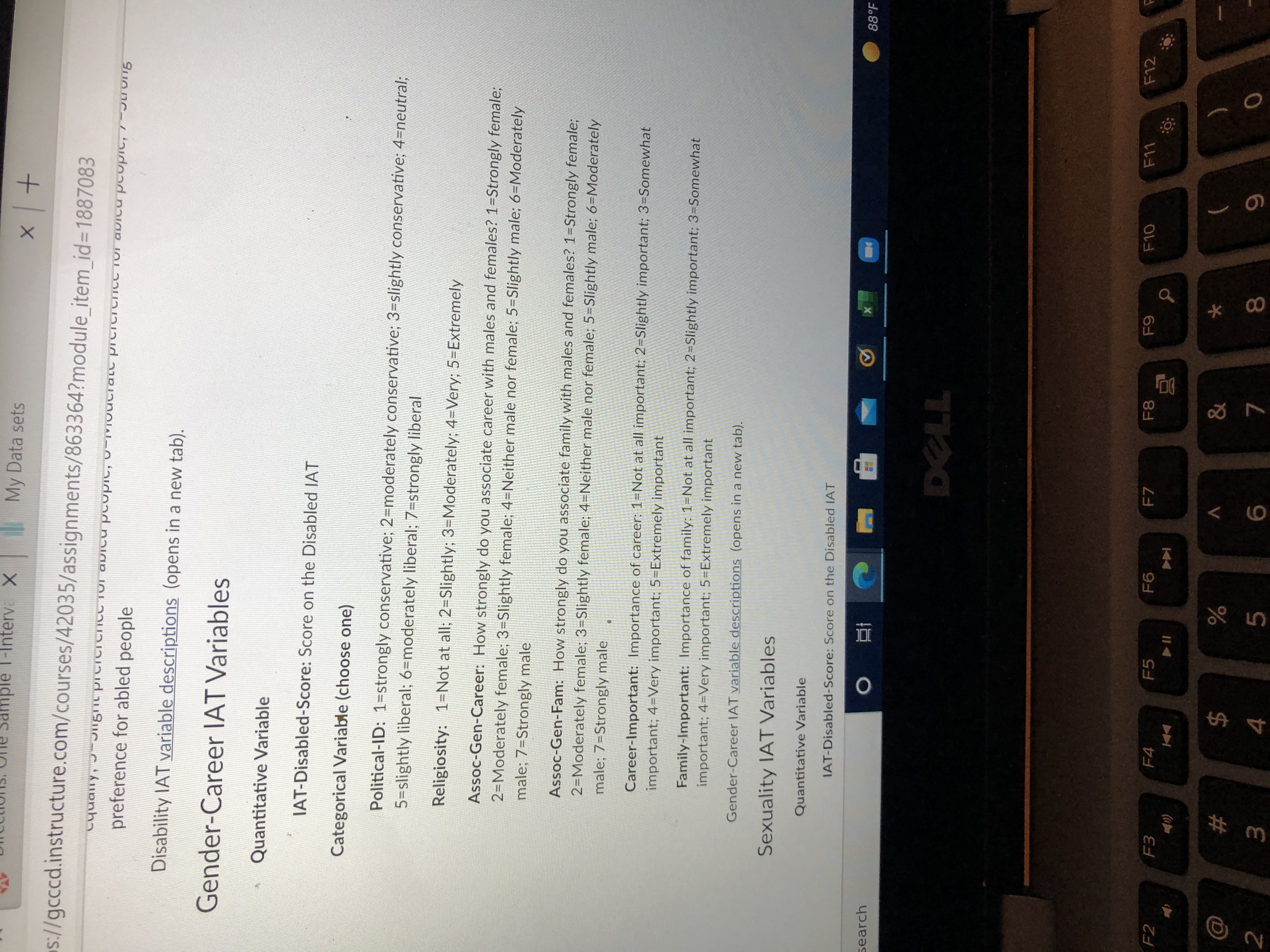In your table, each group from your chosen categorical variable is labeled