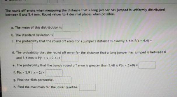 having difficulty with this question ! The round off errors when measuring