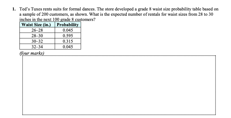 A Outcomes near the middle of the C All outcomes are equally
