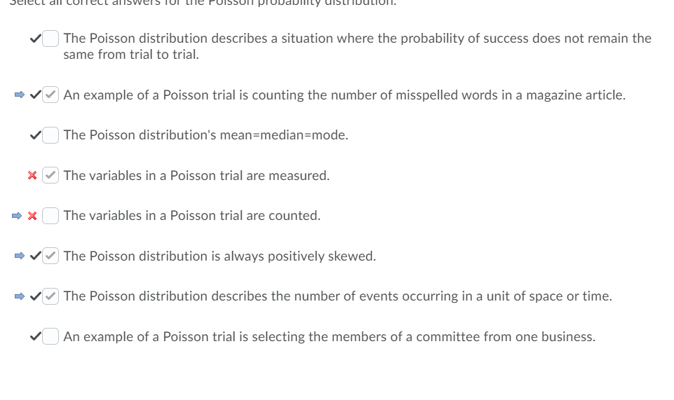 Why is variable in a Poisson trail measured the only option not