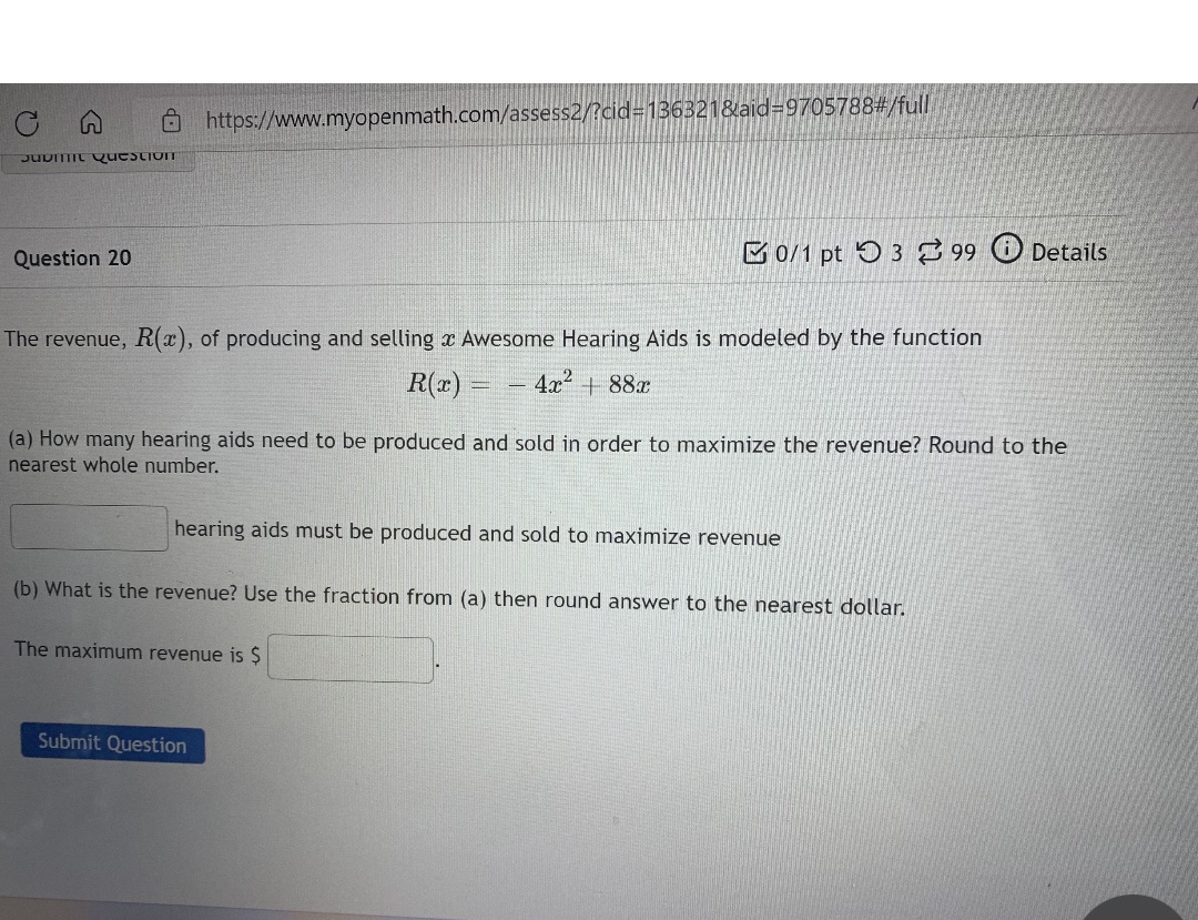  https://www.myopenmath.com/assess2/?cid=136321&aid=9705788#/full JUVITIL UCSLIUM Question 20 0/ 1 pt 0 3 99