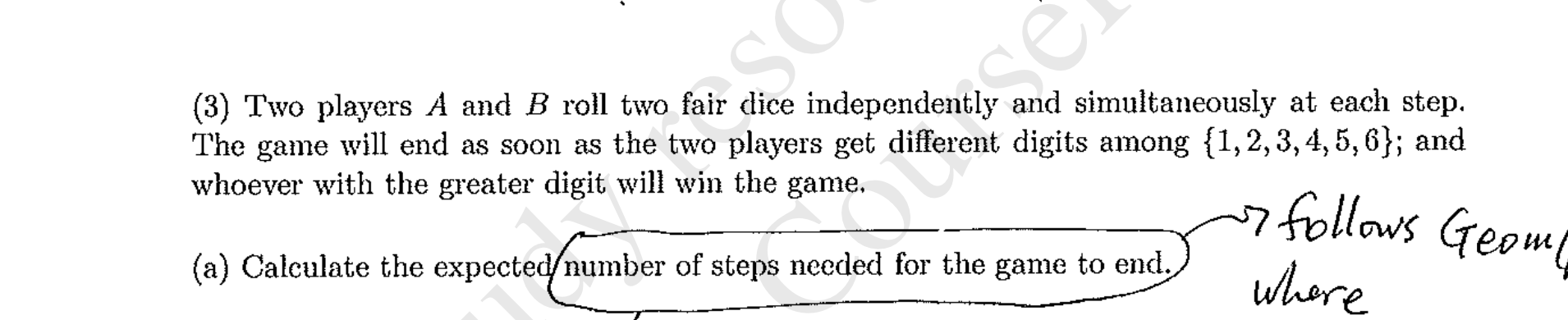 I need help with this question, I know that it follows a