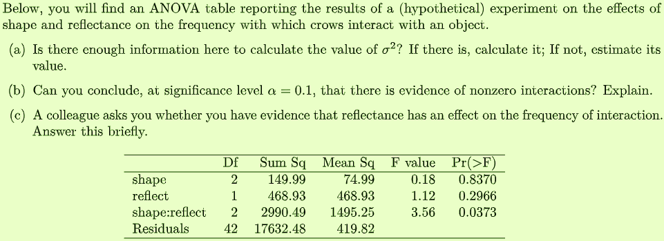 Please answer this and explain briefly, use R if necessary, thanks! Below,