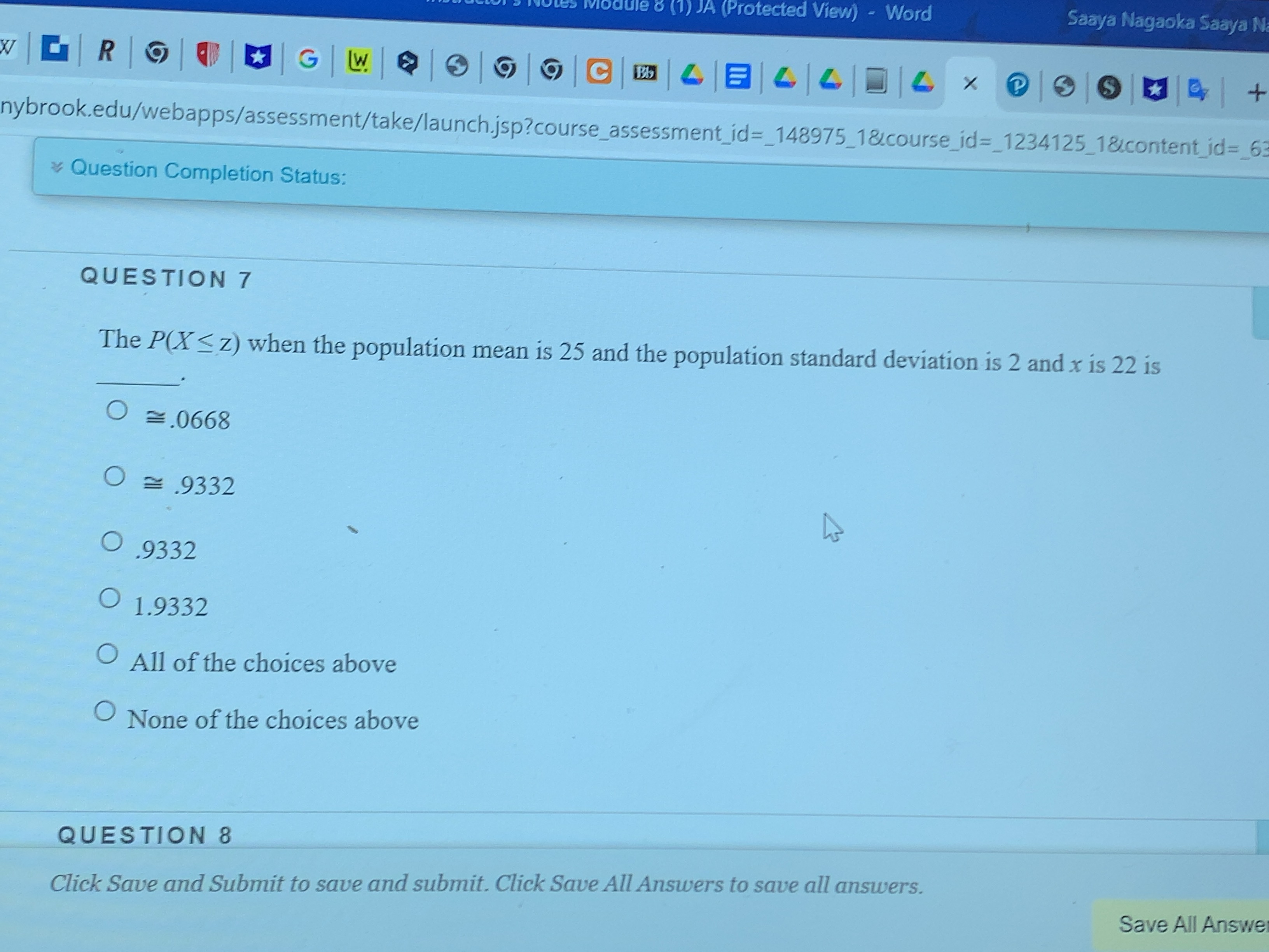 the mean in a normal distribution "Approximately 68% of the observed values