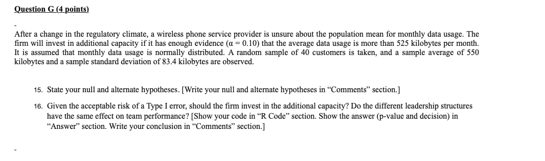 Please include r code Question D (3 points) A financial advising