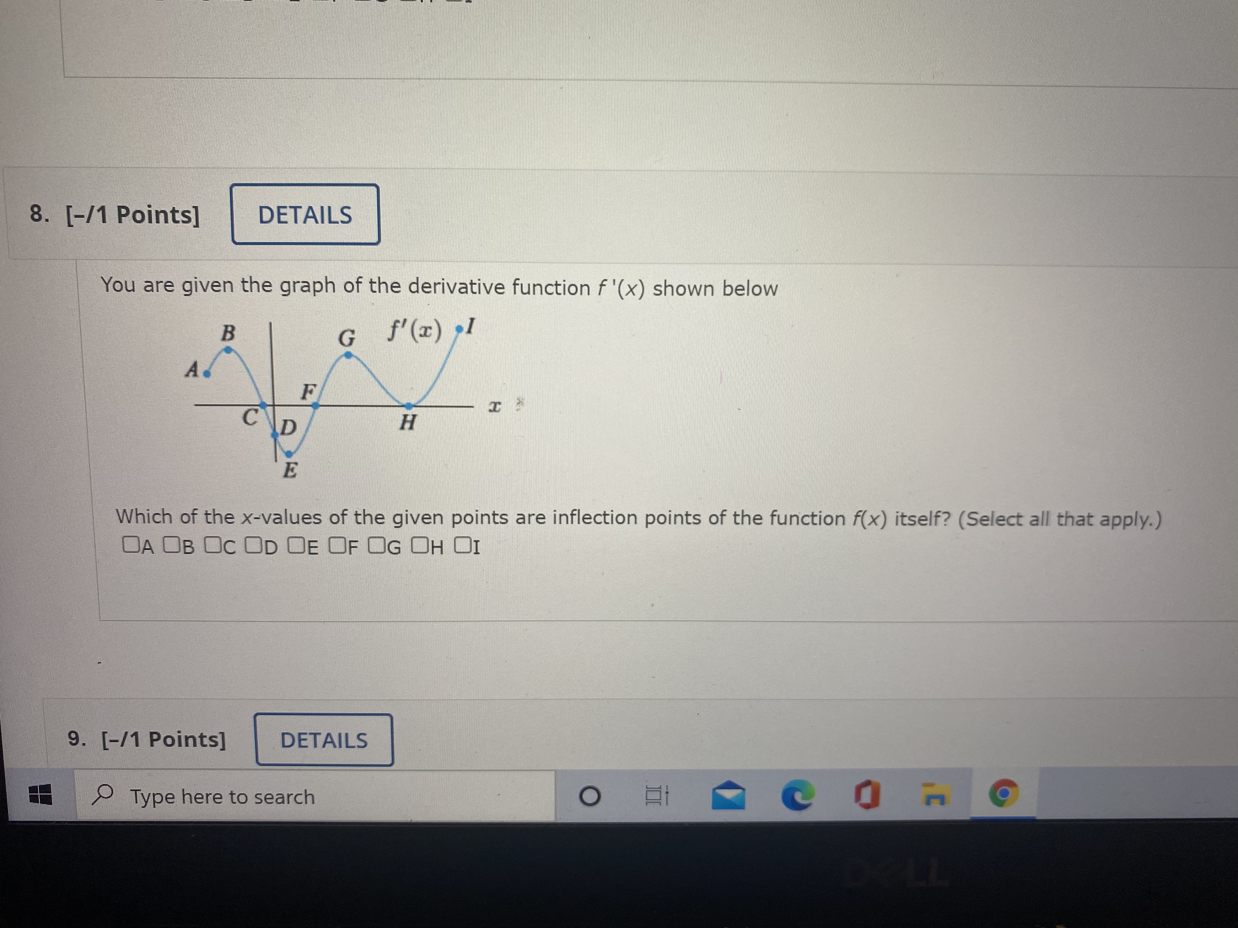 and f'(6) = -2 O x = 3 is a local maximum.