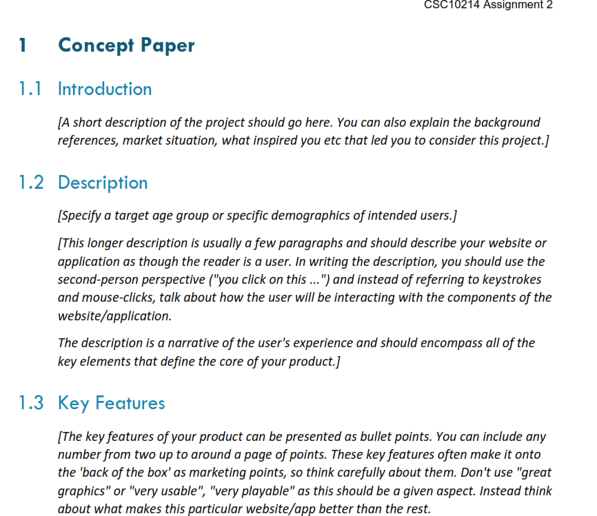 Documentation By [Your Name] PROG2006 Designing the User Experience Table of Contents