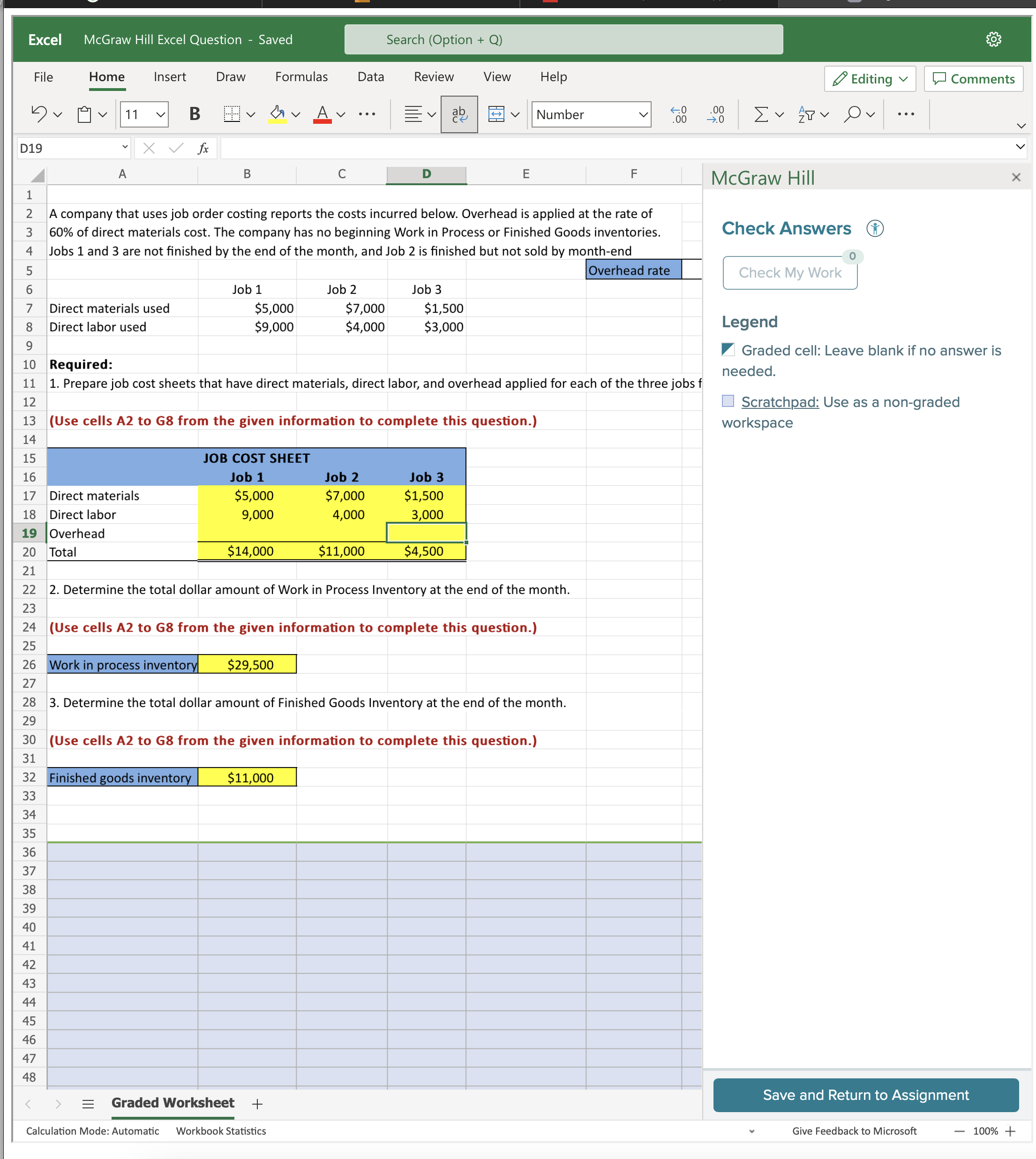 McGraw Hill Excel Question - Saved Search (Option + Q) File