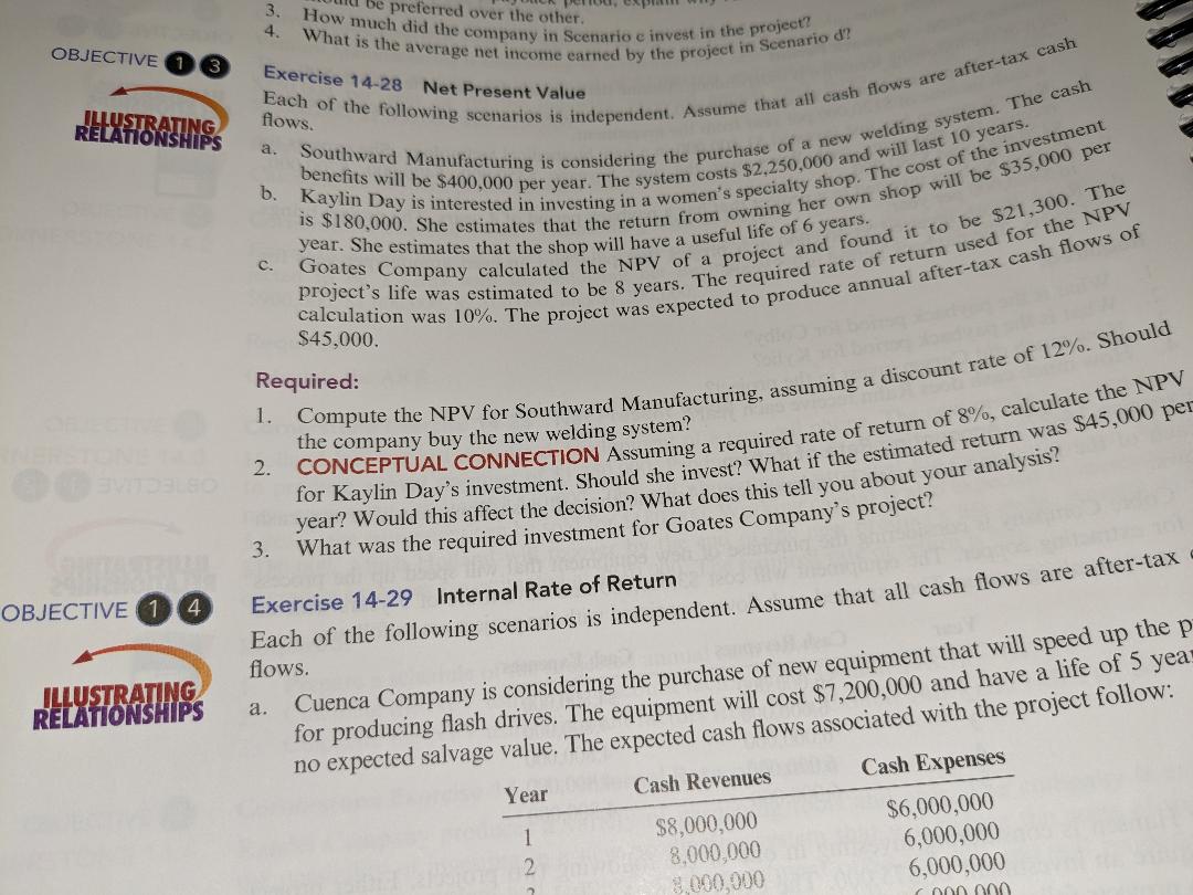 How much did the company in Scenario c invest in the project?