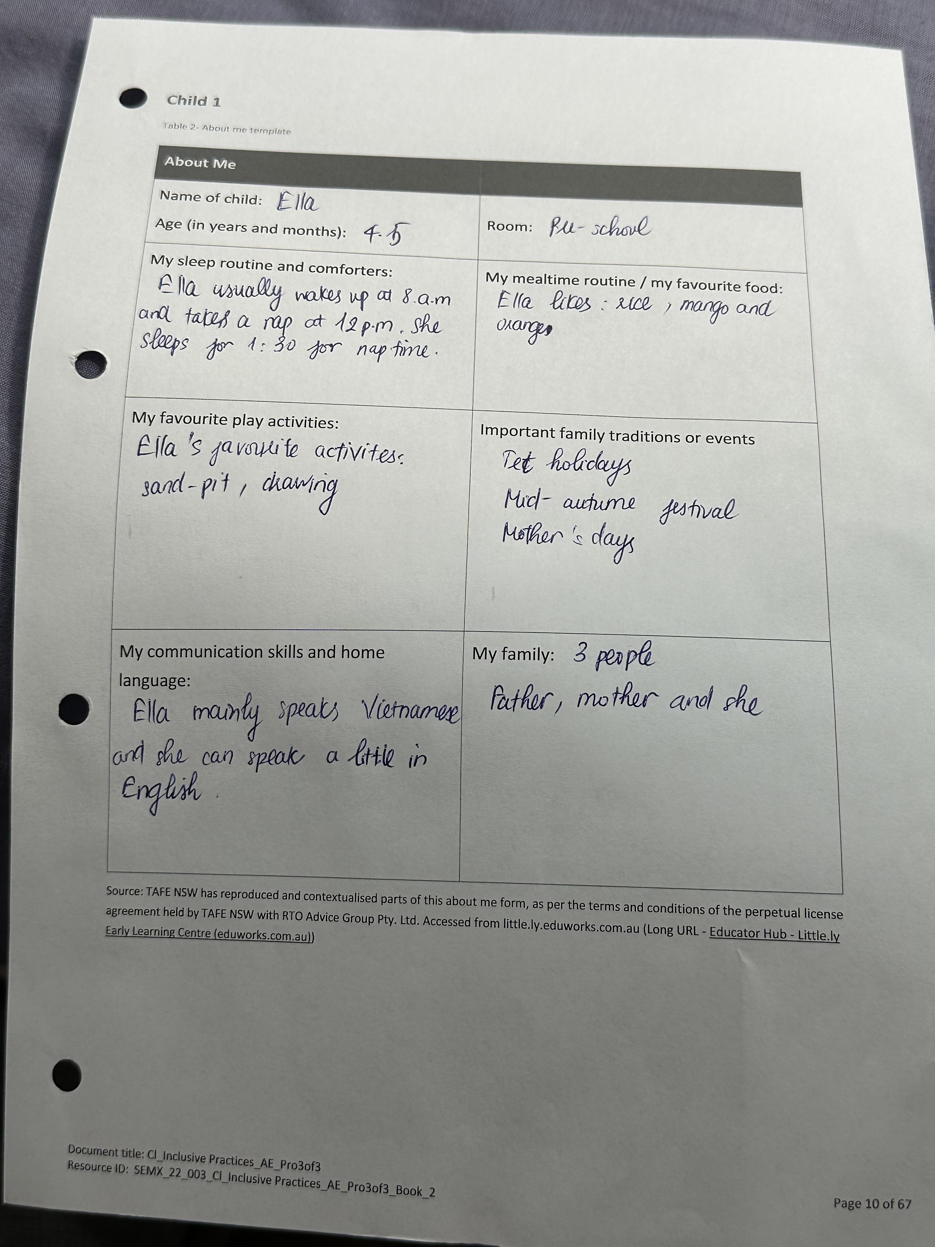 with the workplace supervisor and list two below. 1. 2.Table 3- Jiang