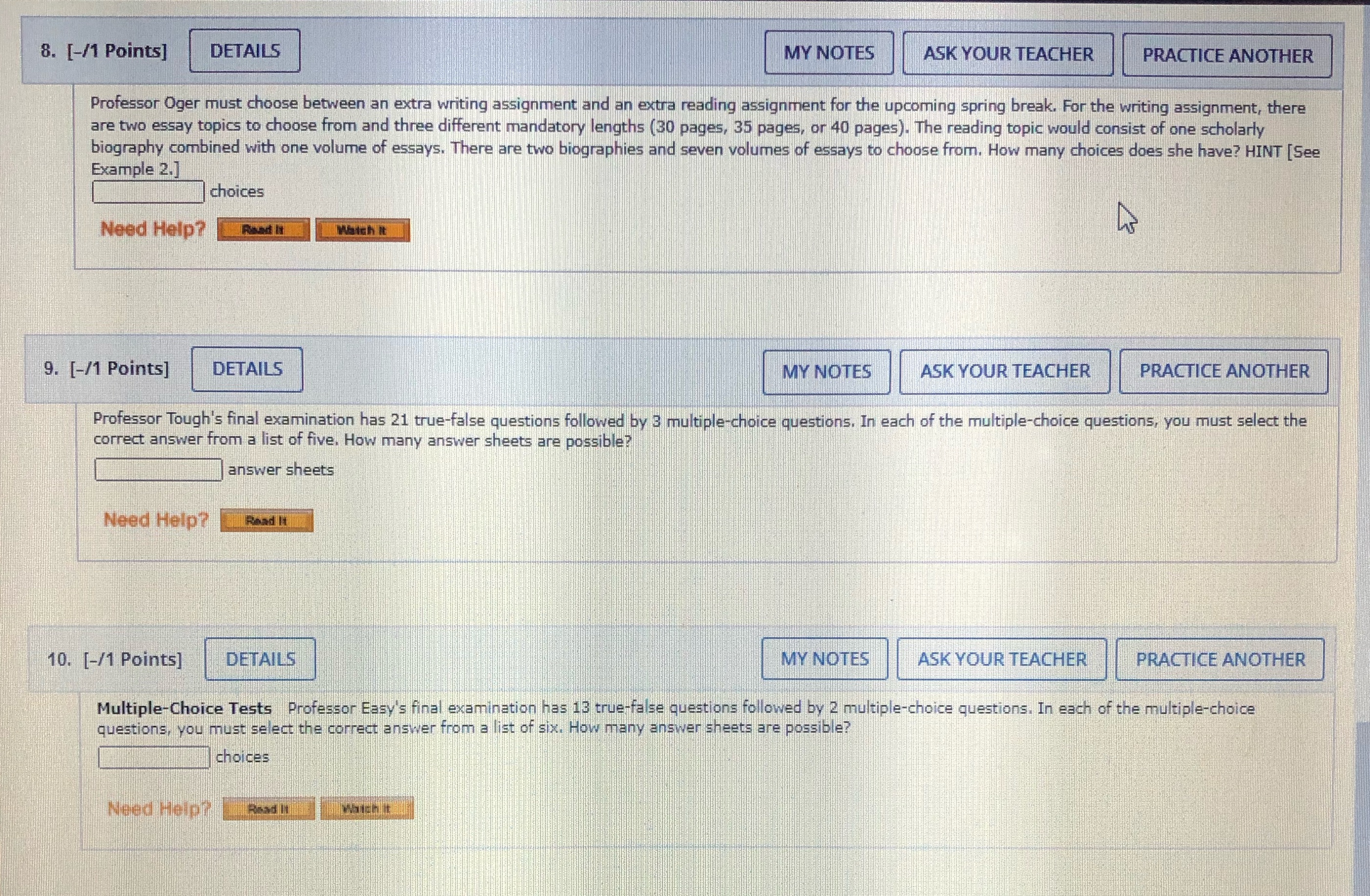  8. [-/1 Points] DETAILS MY NOTES ASK YOUR TEACHER PRACTICE ANOTHER