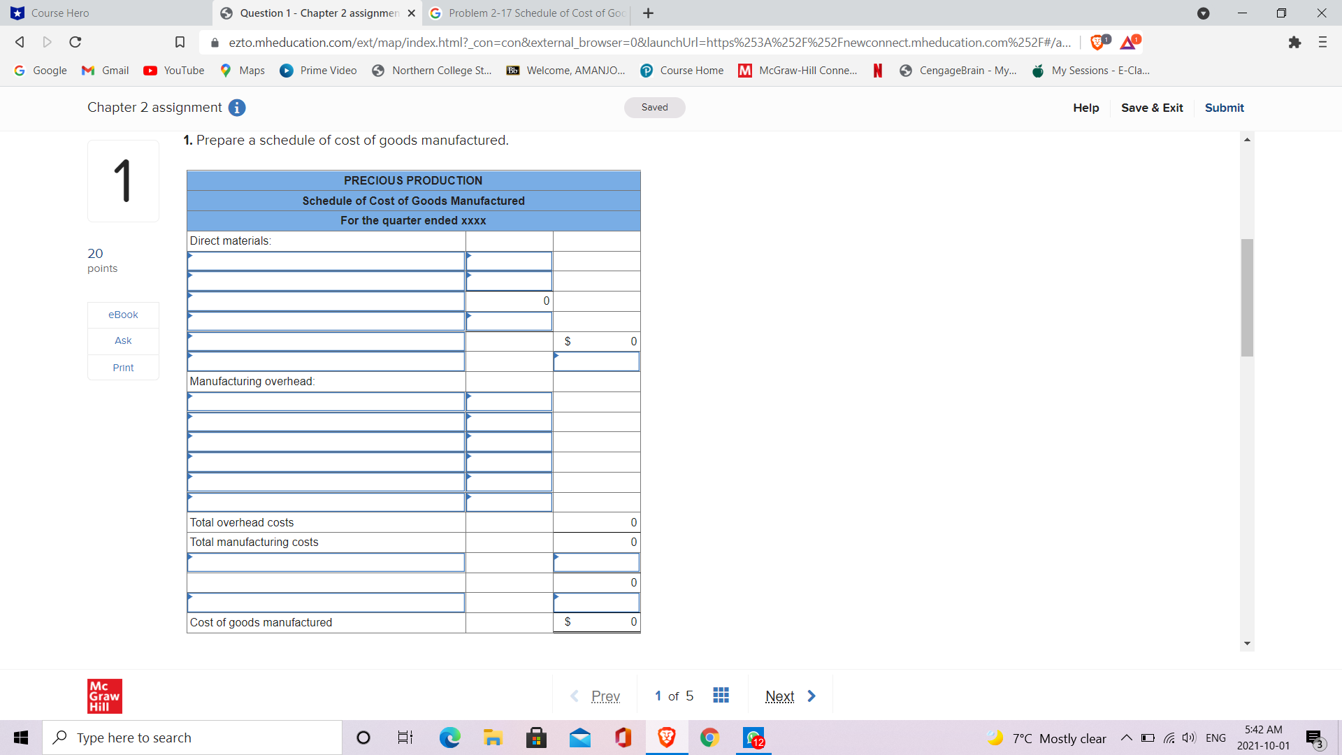 I have attached the the question below Course Hero Question 1