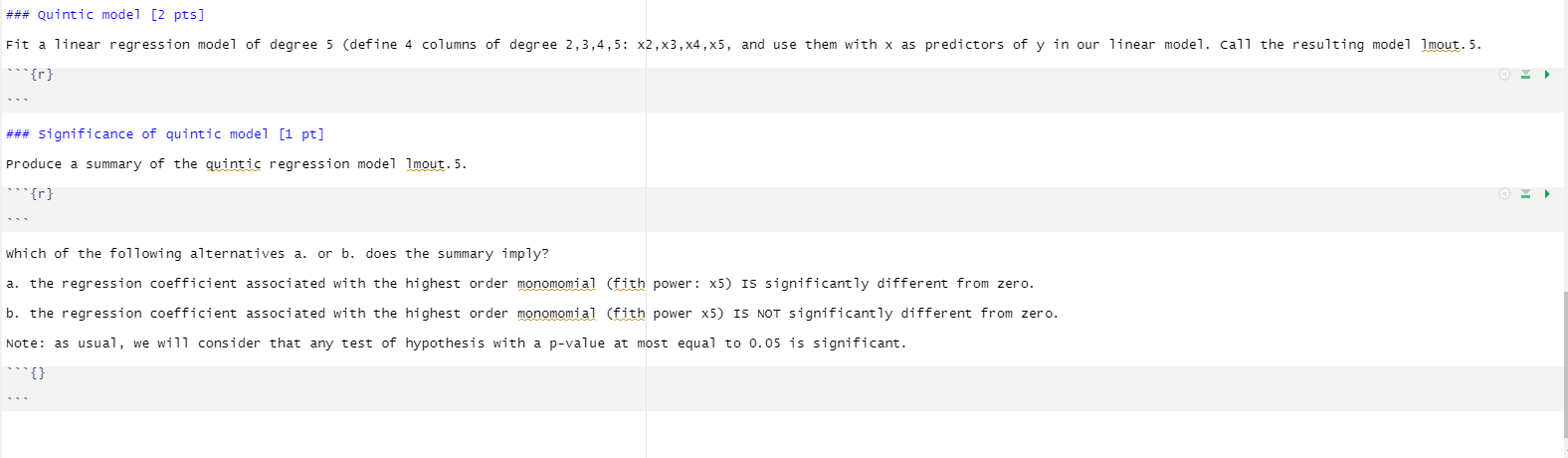 polynomial to the data x, y. To do so, you will need