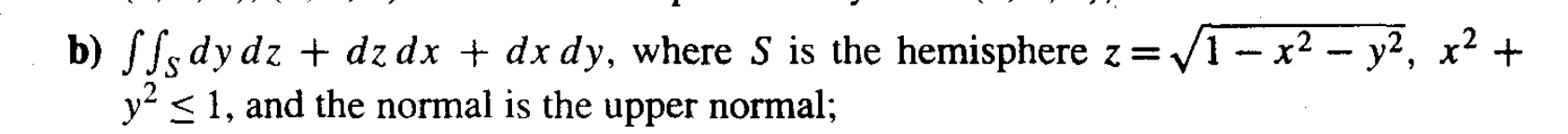 cylindrical surface x2 + y d) ff