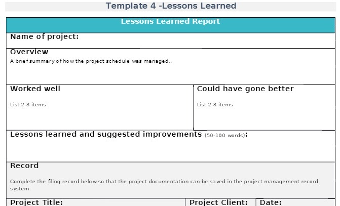 A brief summary of how the project schedule was managed.. Worked well