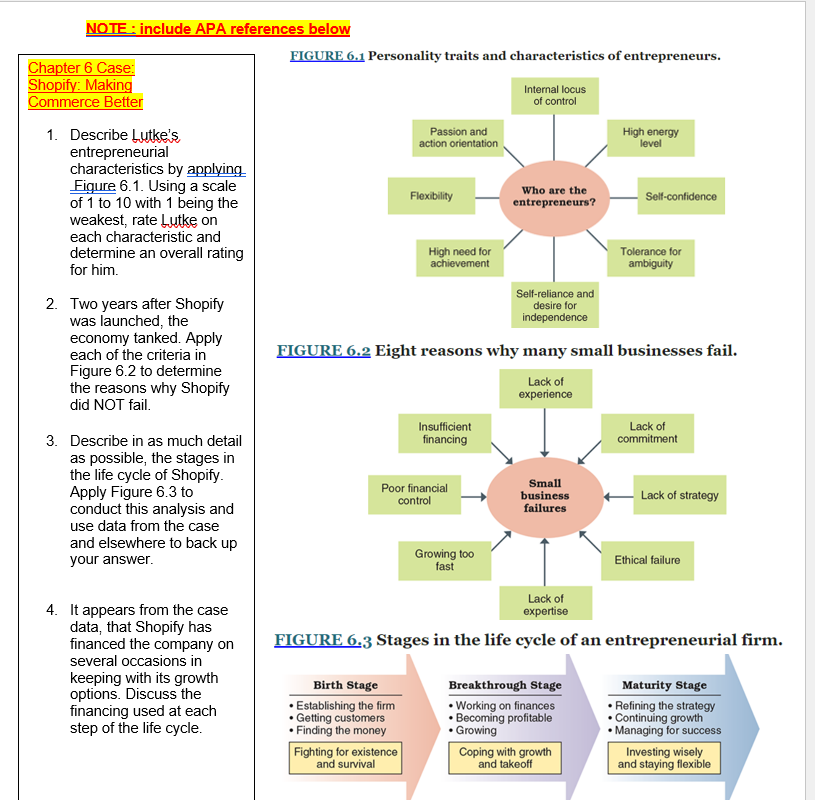  NOTE : include APA references below FIGURE 6.1 Personality traits and