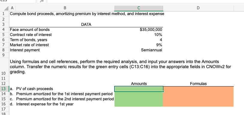 market (effective) interest rate of 9%, with interest payable semiannually. This information