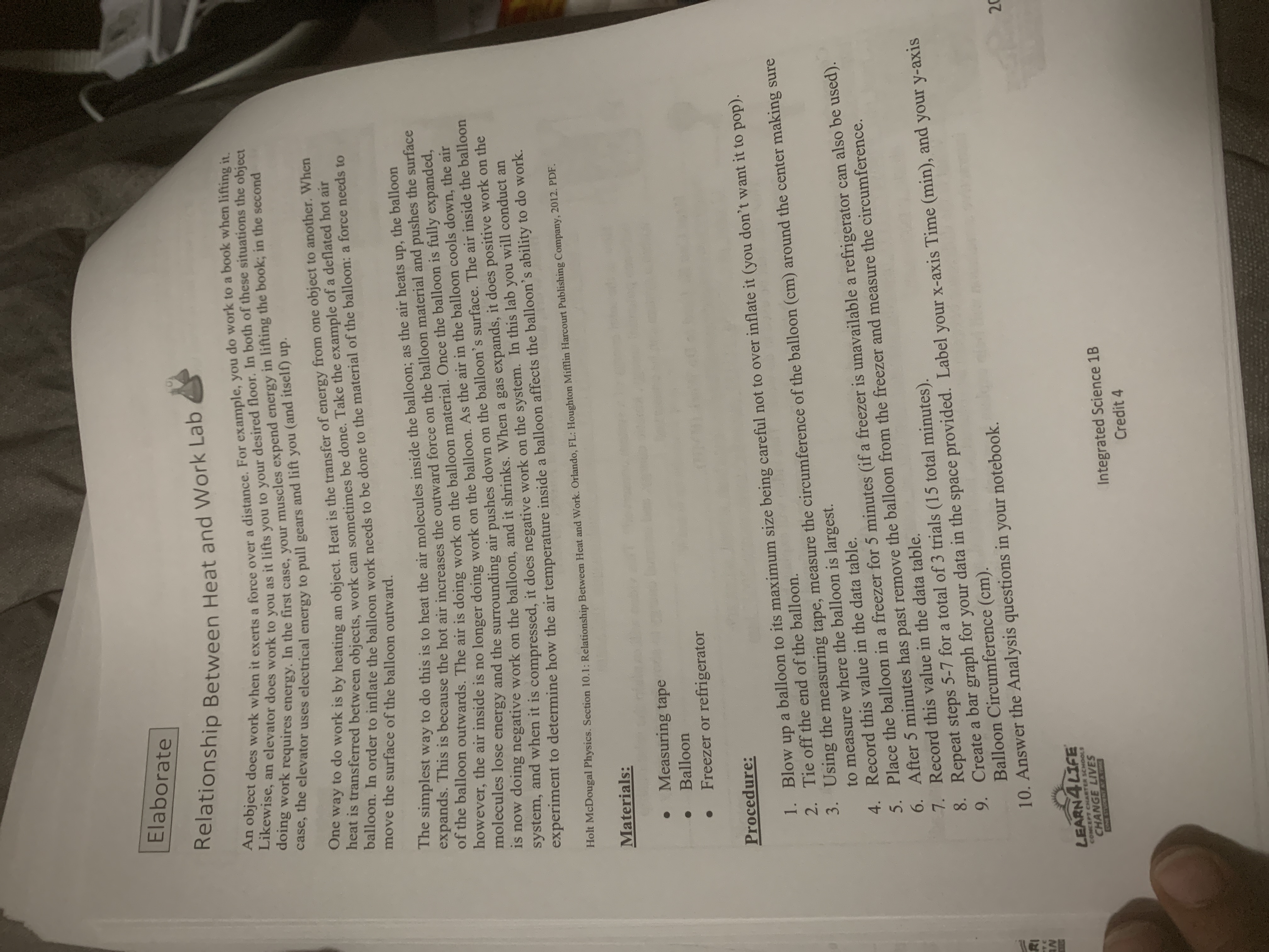  Elaborate Relationship Between Heat and Work Lab An object does work