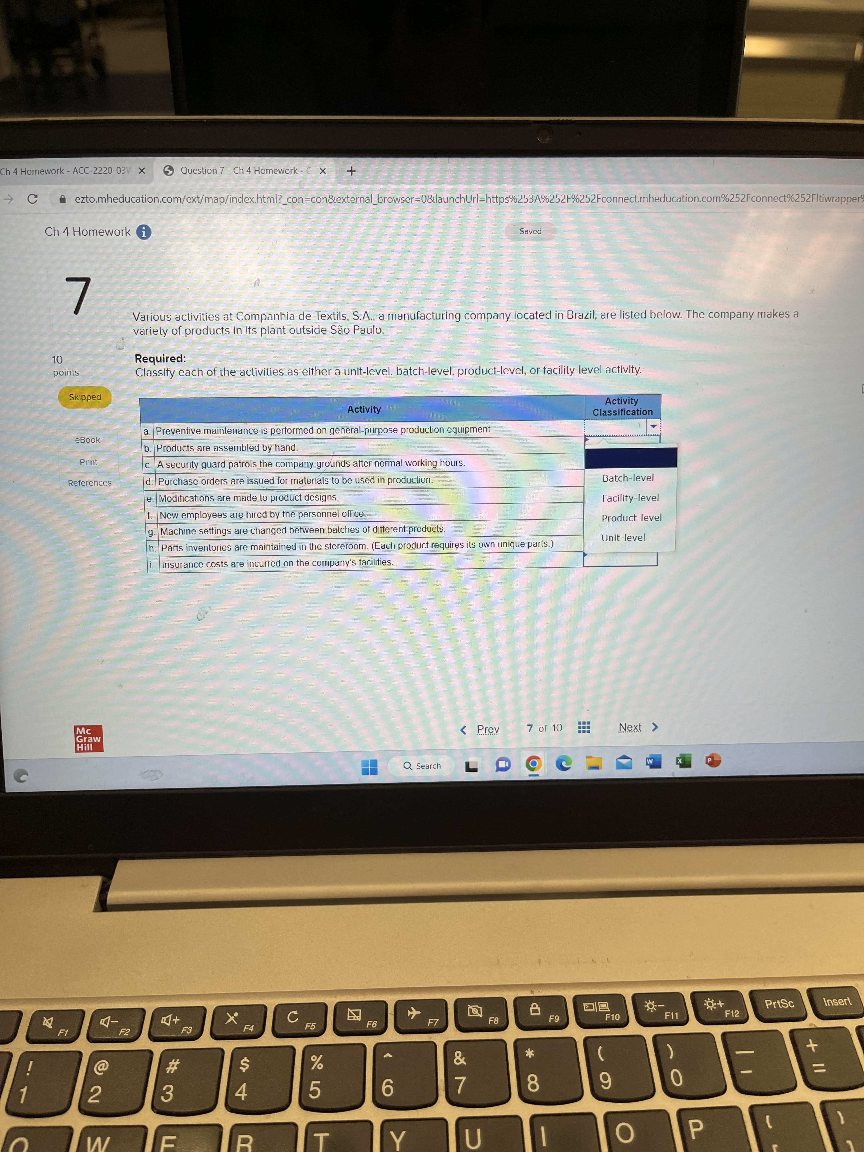 ( x + C ezto.mheducation.com/ext/map/index.html?_con=con&external_browser=0&launchUrl=https%253A%252F%252Fconnect.mheducation.com%252Fconnect%252Fltiwrapper Ch 4 Homework i Saved 7 Various