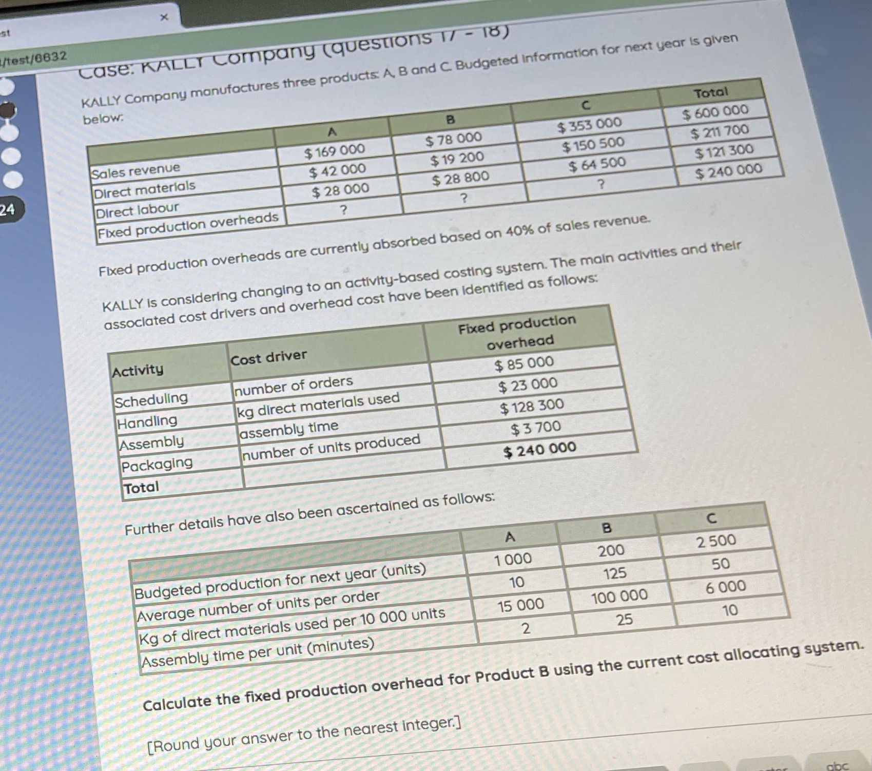 Which factor explains the difference between overhead and joint costs? a- level