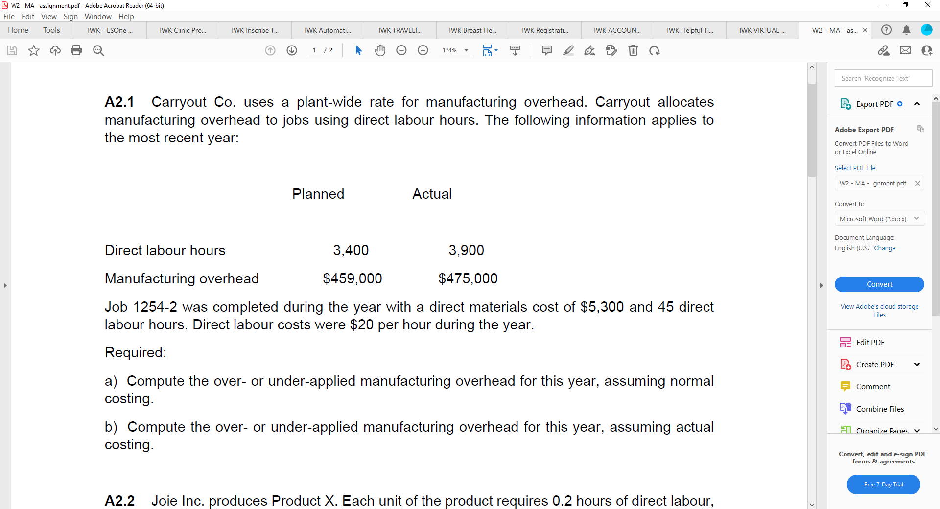  W2 - MA - assignment.pdf - Adobe Acrobat Reader (64-bit) X