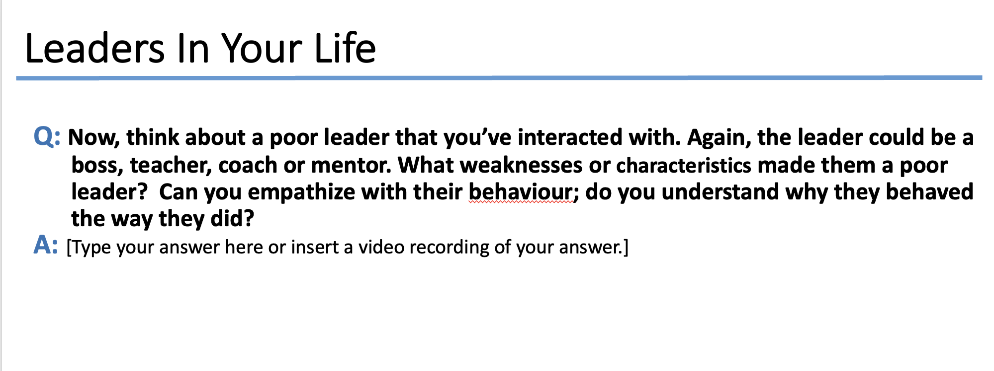 and provide rationale for your answers. A: [Type your answer here or