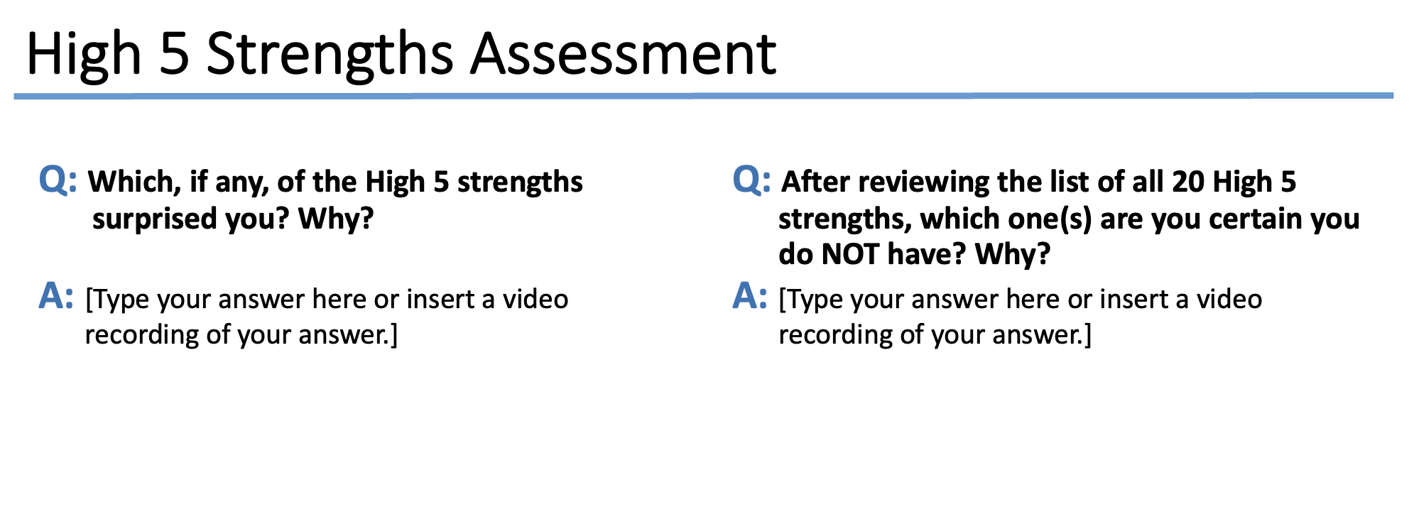 to be shot of your own High 5 results.] particularly accurate? Give