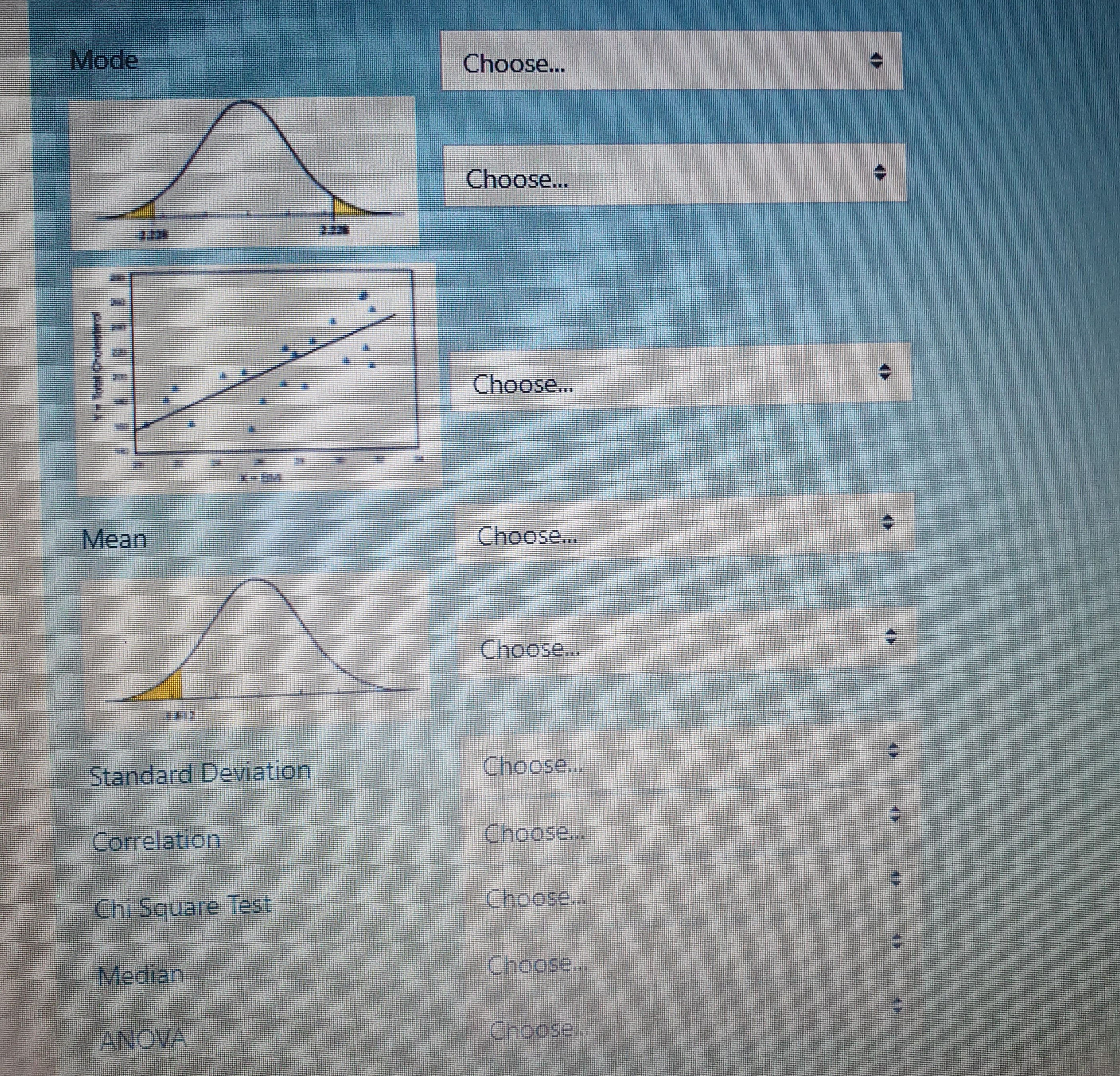 Choose.. Choose. Choose.. Mean Choose... Choose... Standard Deviation Choose... Correlation Choose Chi