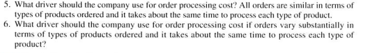All orders are similar in terms of types of products ordered and