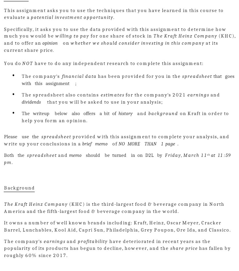  This assignment asks you to use the techniques that you have