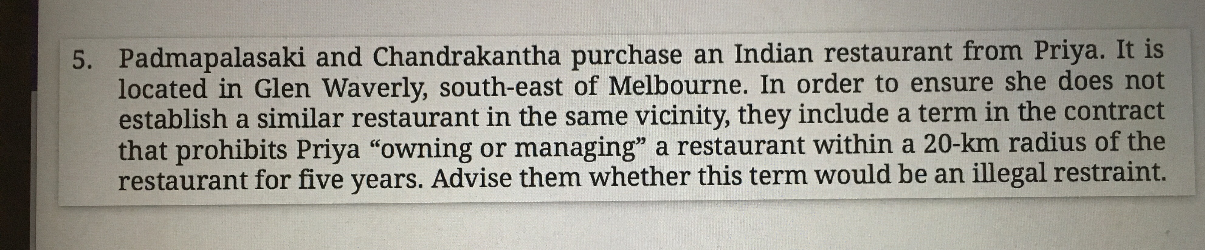 Hi I need help how to answer this question? Use IRAC? thus