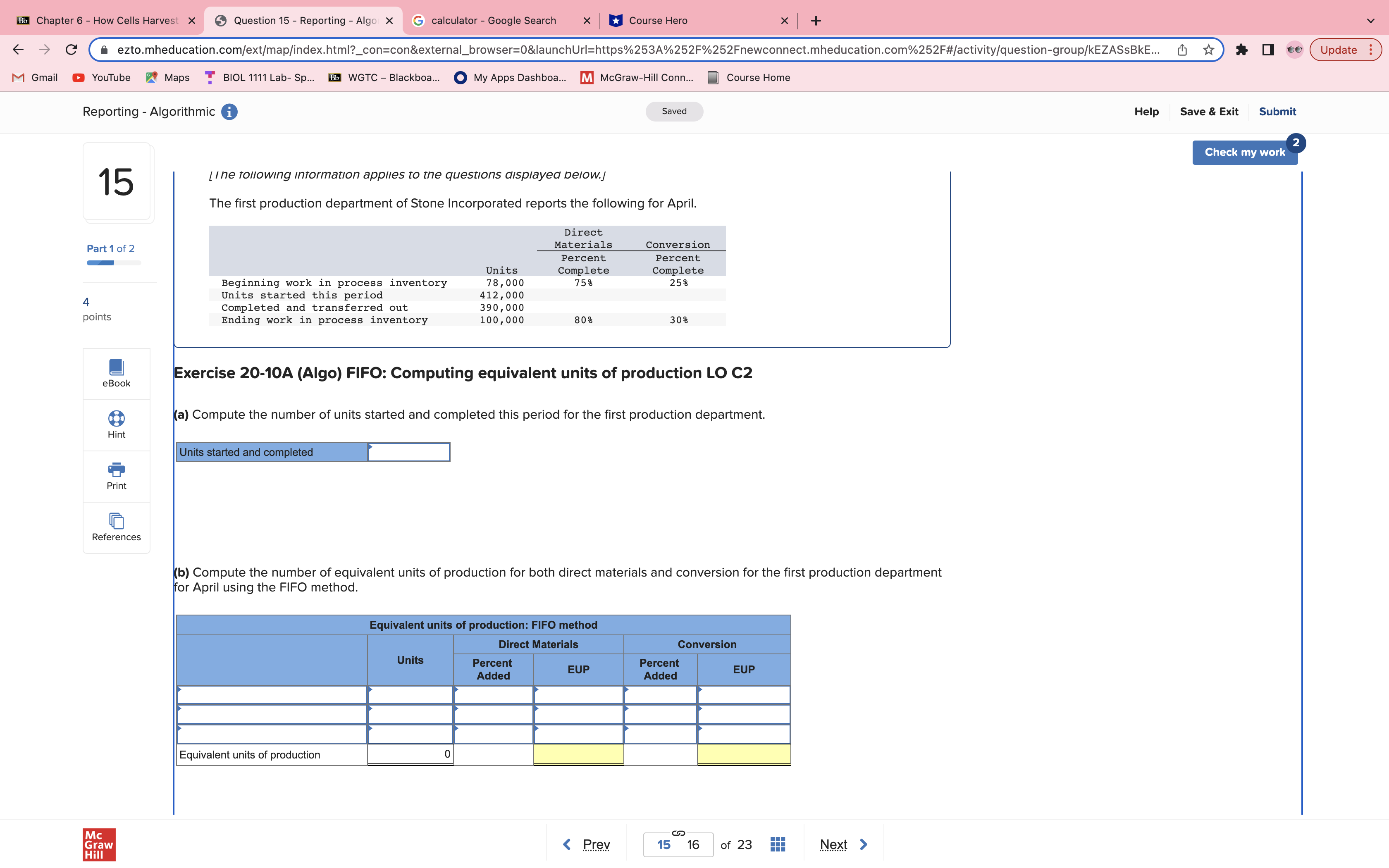  Bb Chapter 6 - How Cells Harvest X 5 Question 15