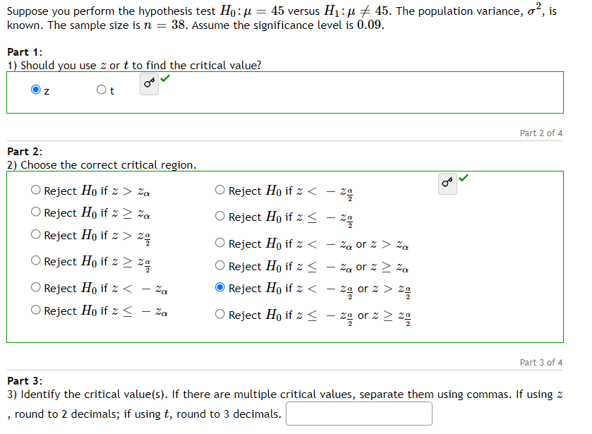 / = 70 versus H1: / > 70. The population variance, Of,