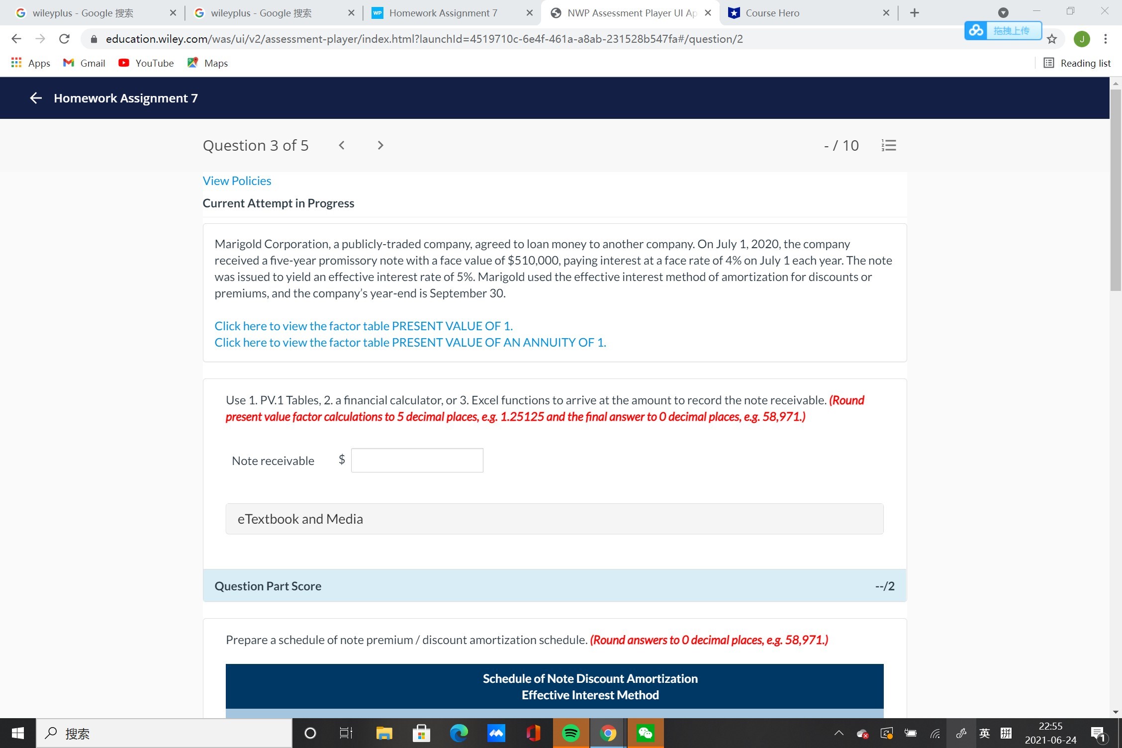 Apps M Gmail YouTube Maps Reading list C education.wiley.com/was/ui/v2/assessment-player/index.html?launchld=4519710c-6e4f-461a-a8ab-2315286547fa#/question/2 Apps M Gmail
