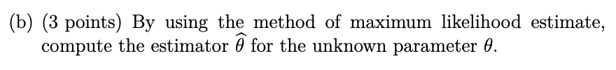 function for this random variable.(b) (3 points) By using the method of