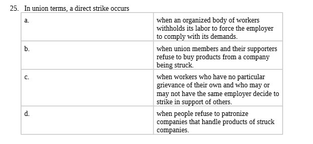 organised bodyr of workers withholds its lahor to force the employer to