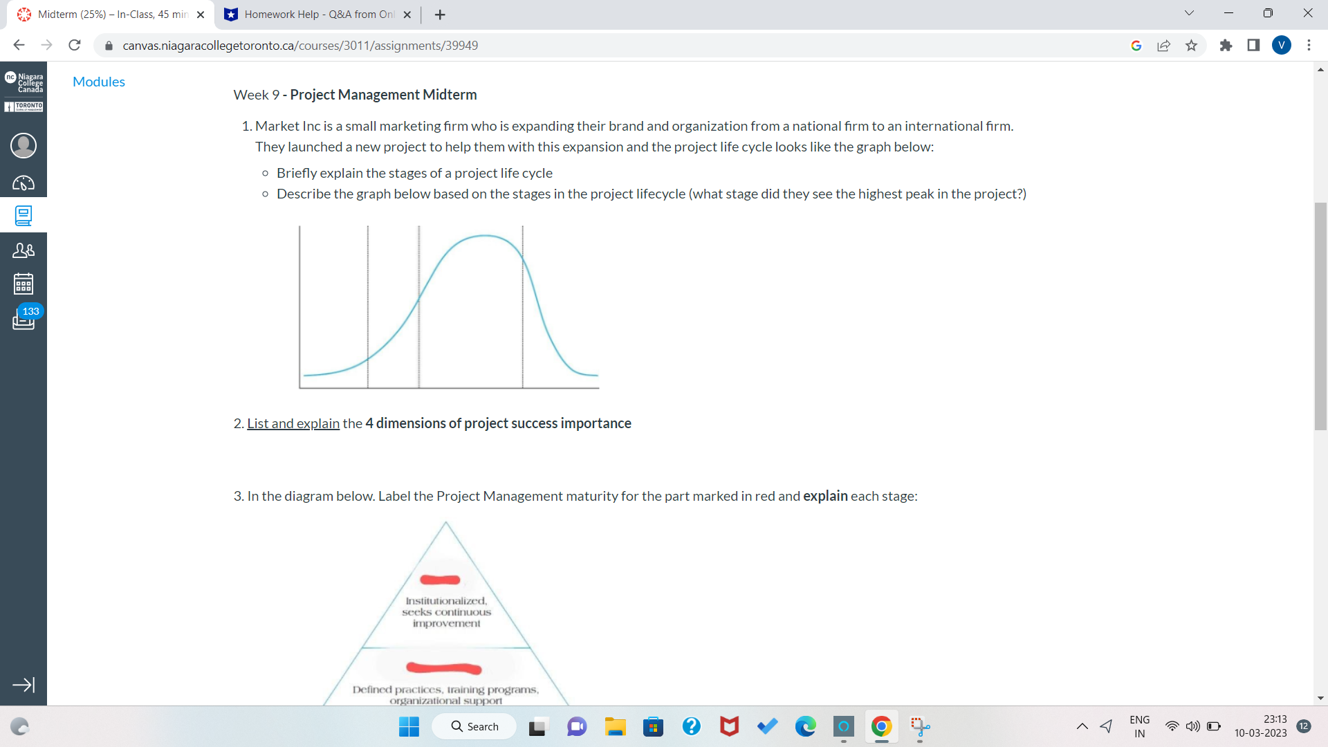 Midterm (25%) - In-Class, 45 min x Homework Help - Q&A