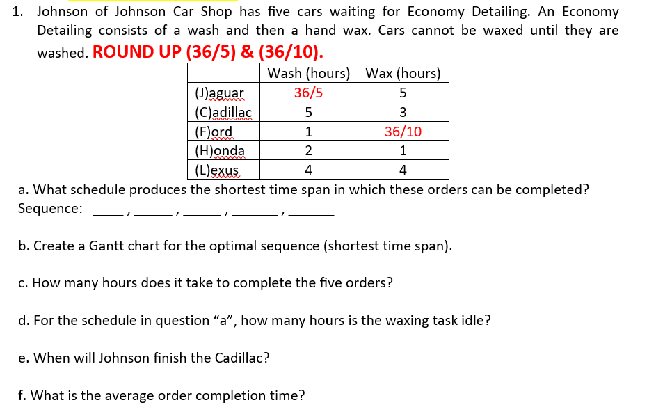 1. washed. ROUND UP (35/5) & (36/10). a. What schedule produces