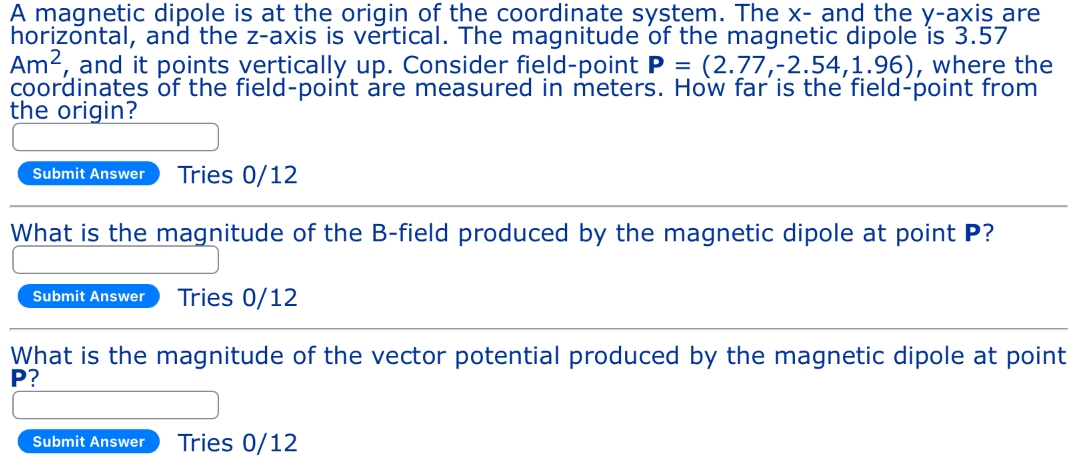 Hello. I need some help with this for my physics course. A