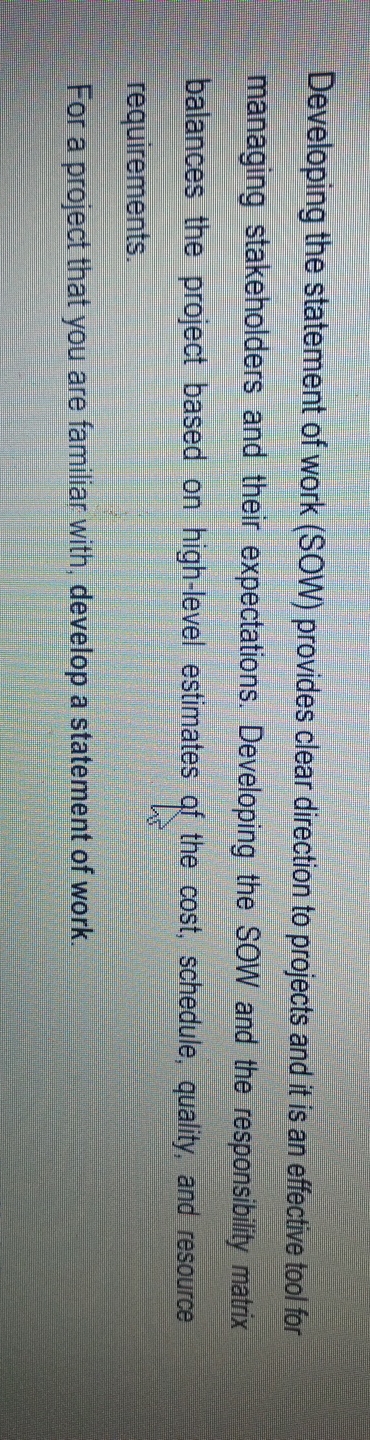 and it is an effective tool for managing stakeholders and their expectations.
