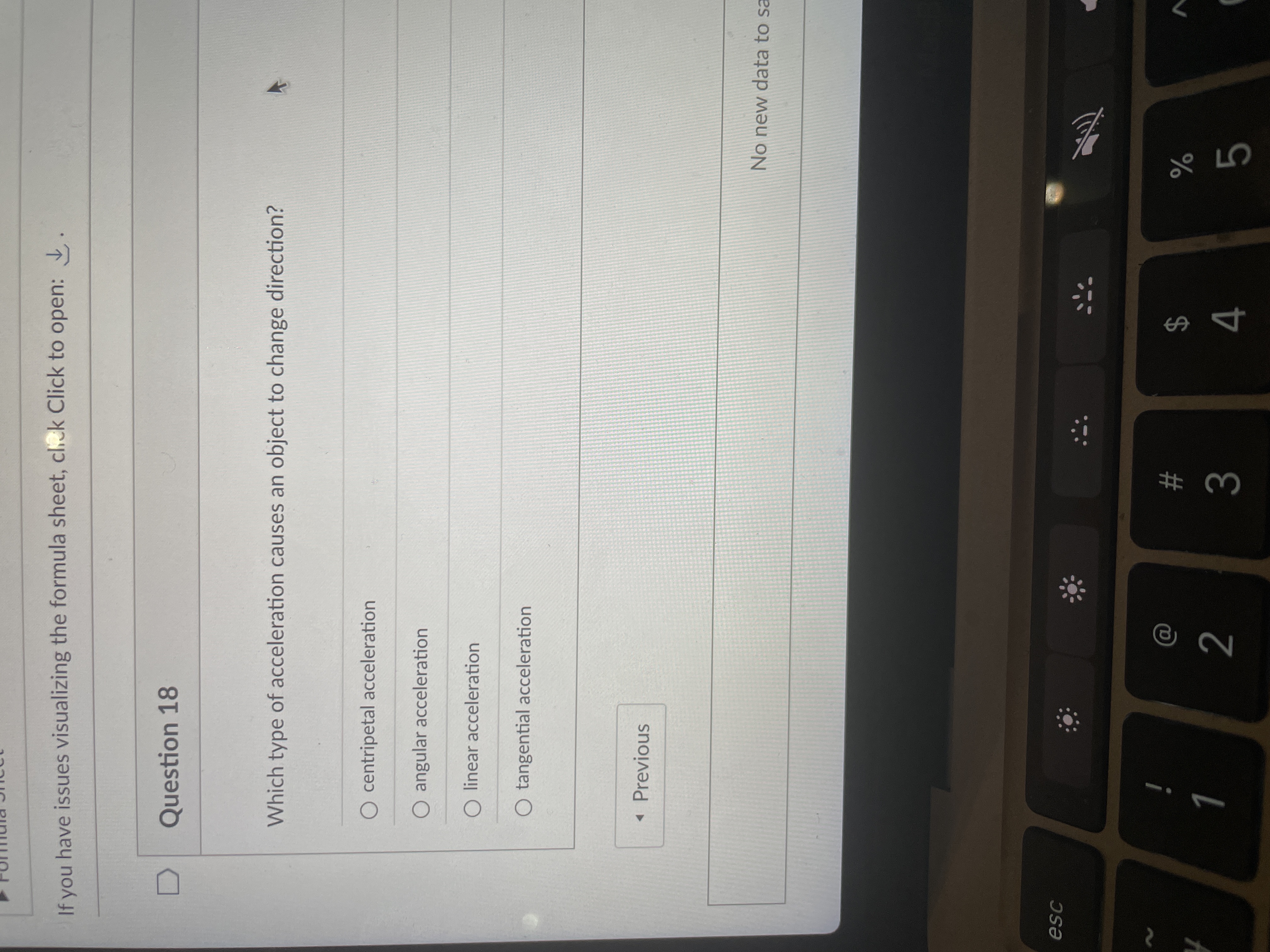 its momentum is not conserved. Previous # $ % 2 3 4