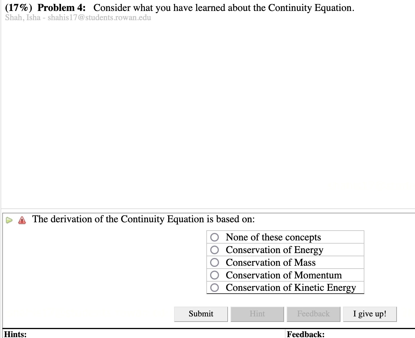 be determined from the information given. Point B Submit I give up!
