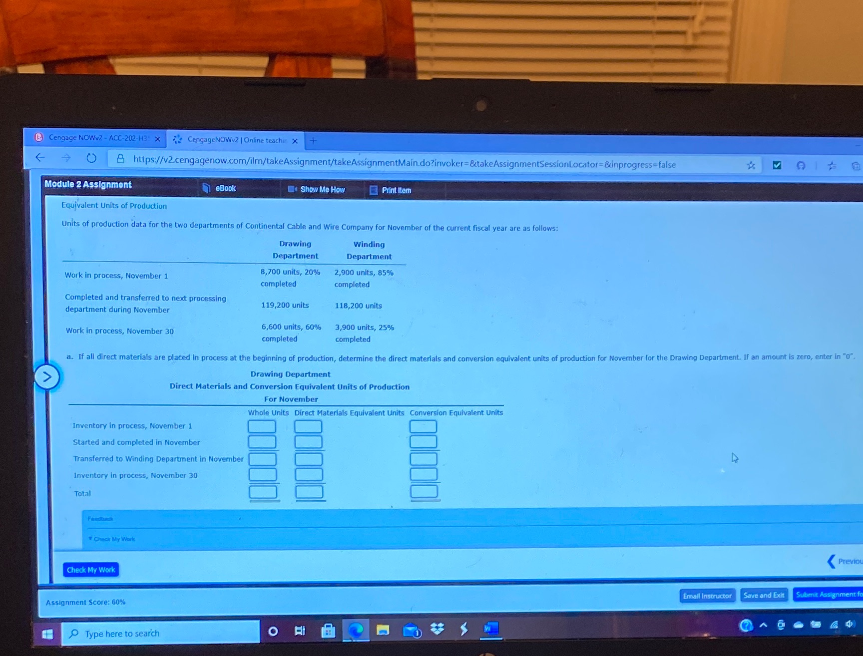 Need help to tackle this problem Cengage NOWv2 - ACC-202-H3 X CengageNOWv2