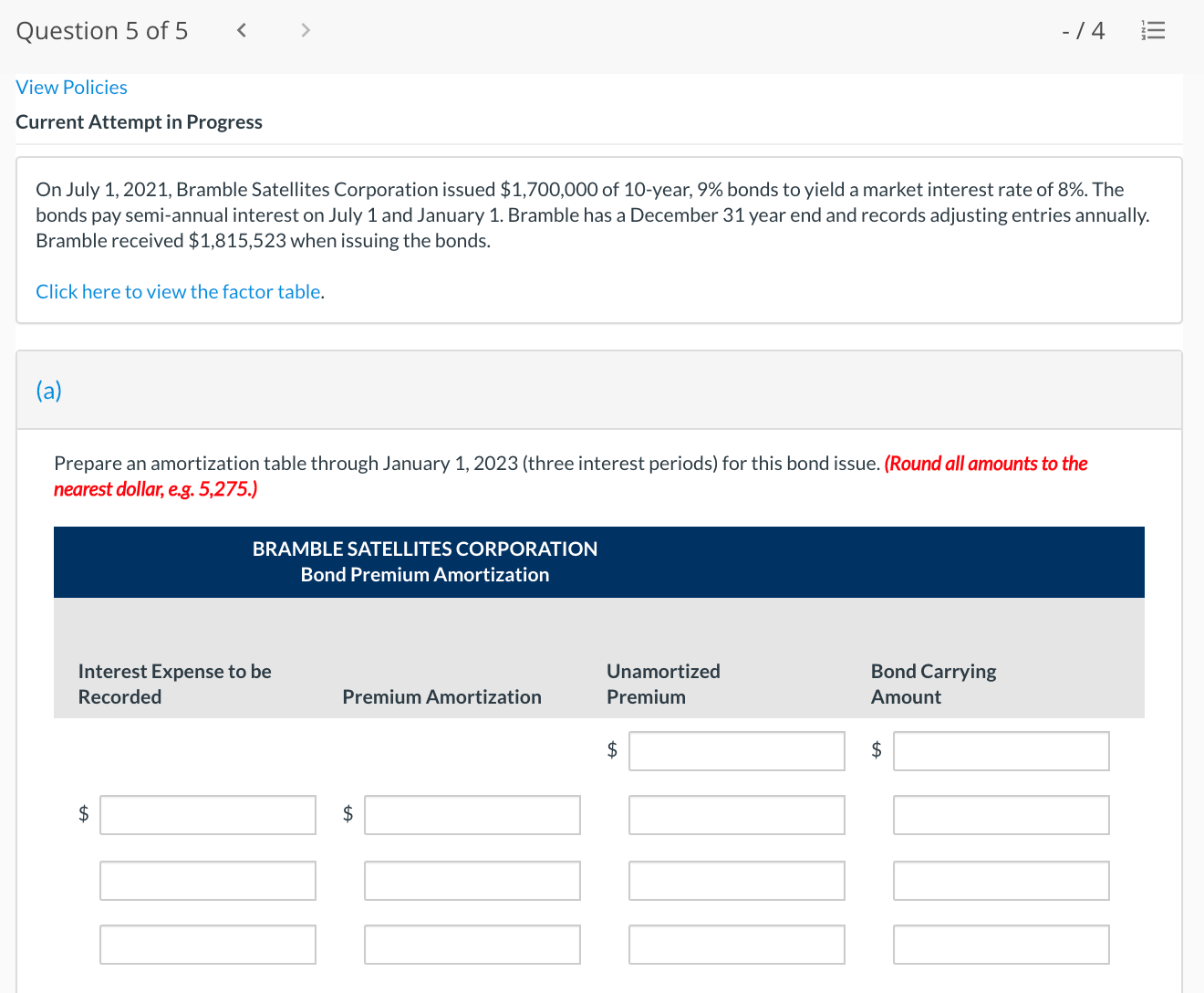 and the issuing of the note payable on October 1, 2020; {2)