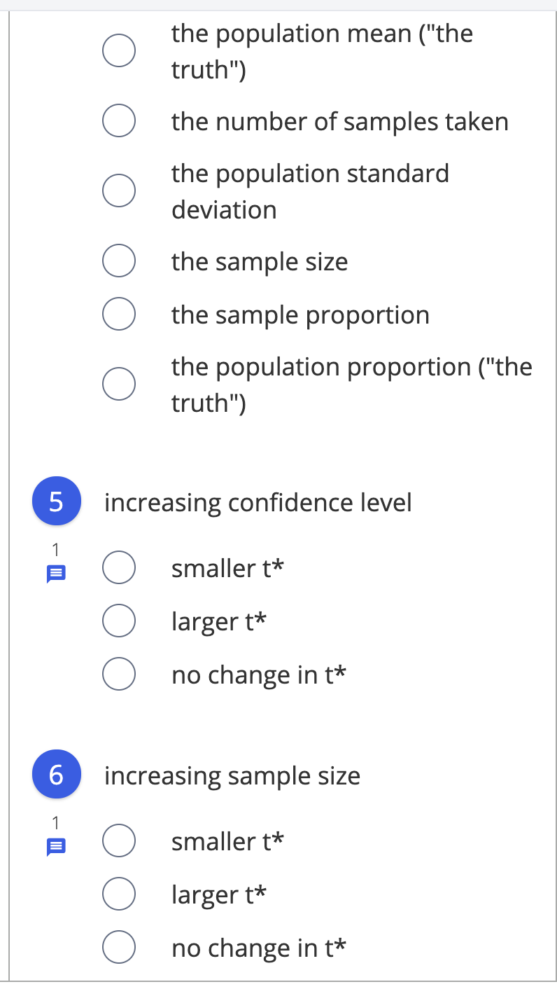 change in the value of t'? 9 Does increasing the sample size