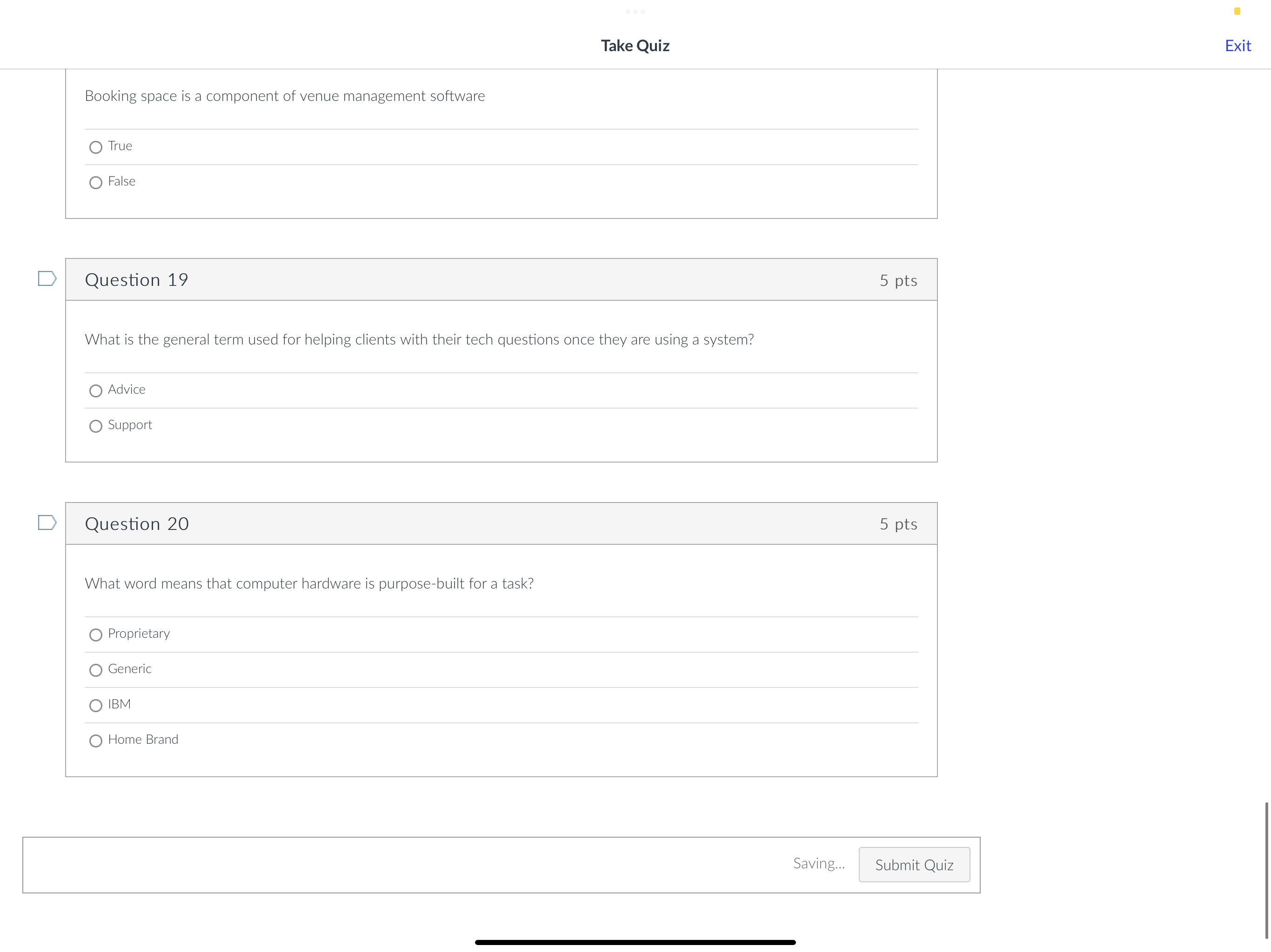 what? 0 Manage speaking submissions 0 Session Building 0 Anonymous evaluation of