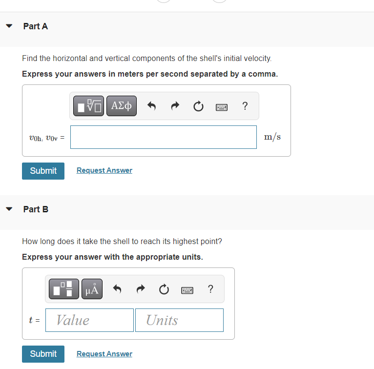 B How long does it take the shell to reach its highest