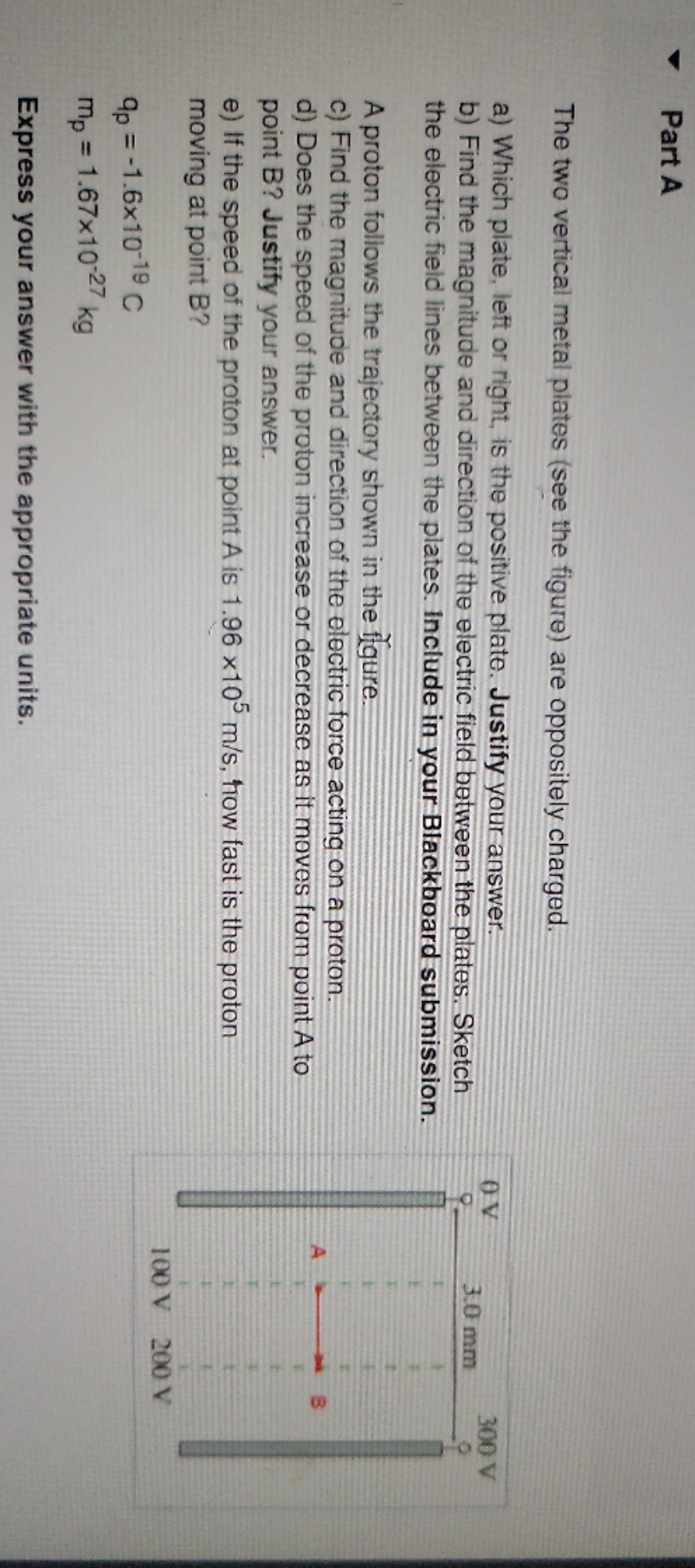 please help me with this question Part A The two vertical metal